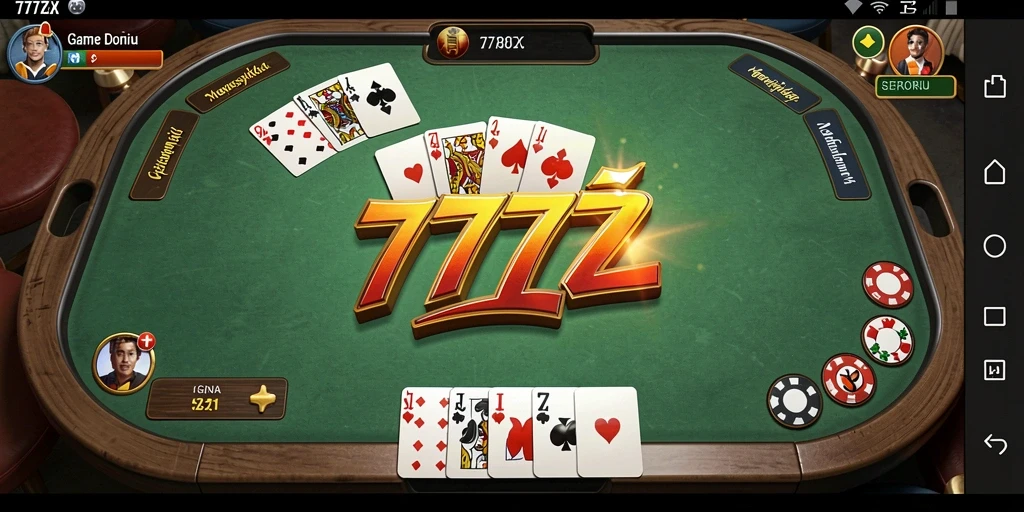Tampilan gameplay seru dalam game Domino 777ZX.