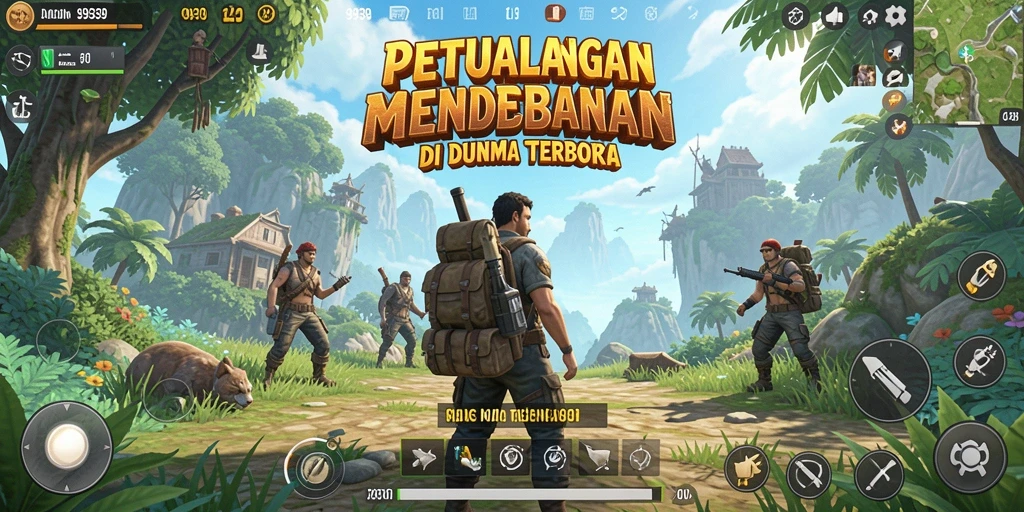 Screenshot gameplay Open World dari 9939 menunjukkan kebebasan menjelajahi dunia yang luas.