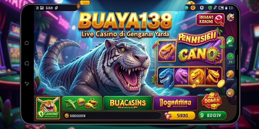 Screenshot gameplay BUAYA138 menampilkan dealer dan interaksi langsung pemain.