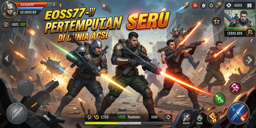Tampilan gameplay seru dengan aksi mendebarkan dan karakter yang dinamis.