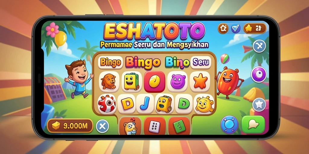 Tampilan gameplay ESHATOTO dengan suasana Bingo yang seru.