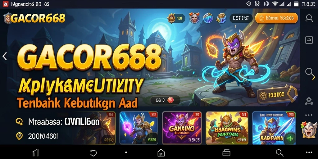 Screenshot utama GACOR668 menampilkan antarmuka aplikasi Utility yang intuitif.