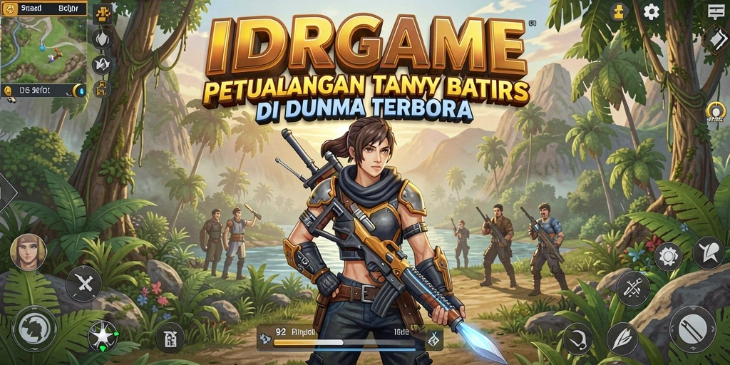 Tampilan gameplay menakjubkan dari IDRGAME di dunia terbuka.
