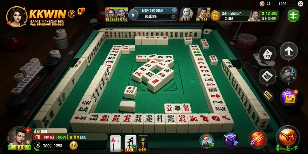 Screenshot gameplay KKWIN menampilkan momen menyenangkan saat bermain Mahjong.