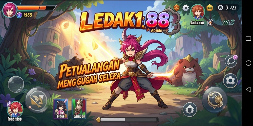 Gameplay LEDAK188 dengan karakter anime yang memukau dan aksi menarik.