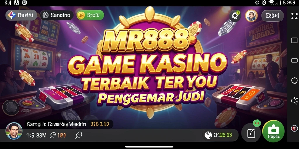 Tampilan gameplay Kasino yang mengasyikkan di MR888.