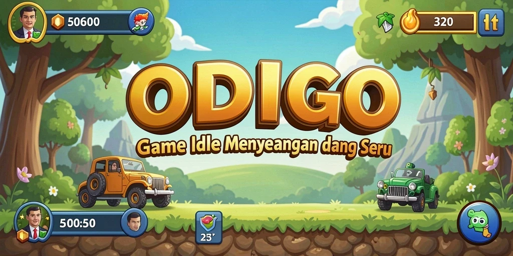 Screenshot utama ODDIGO menampilkan aksi gameplay Idle yang menarik.