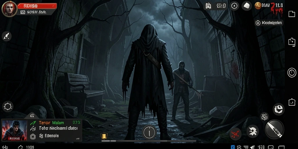 Gameplay menegangkan dalam suasana mencekam RDI88.