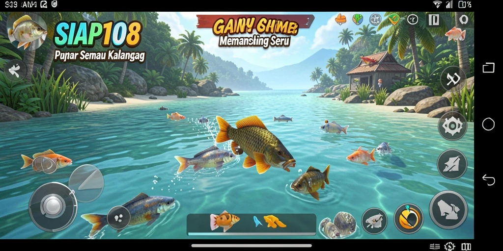 Tangkapan ikan besar di SIAP108, penuh warna dan detail.