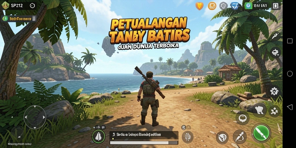 Screenshot SP212 yang menampilkan dunia terbuka yang luas dan menakjubkan.