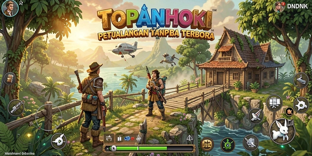 Tangkapan layar menampilkan petualangan seru di dunia terbuka TOPANHOKI.