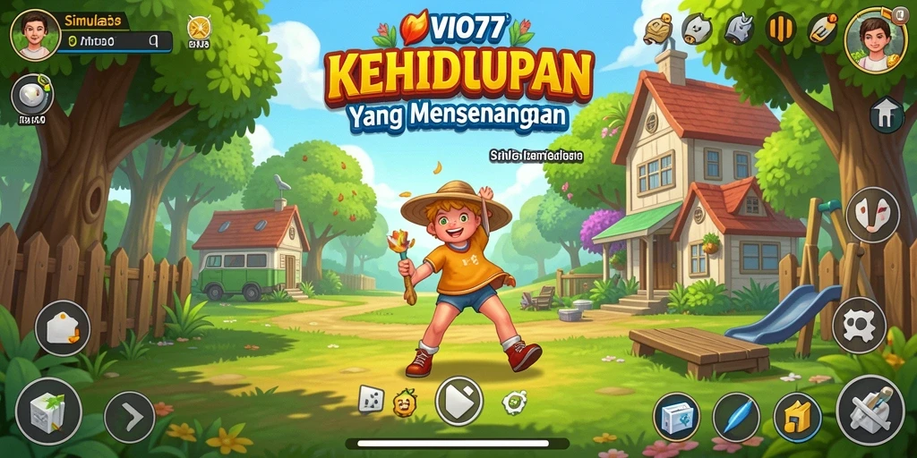 Tampilan gameplay simulasi yang interaktif dan mengasyikkan.